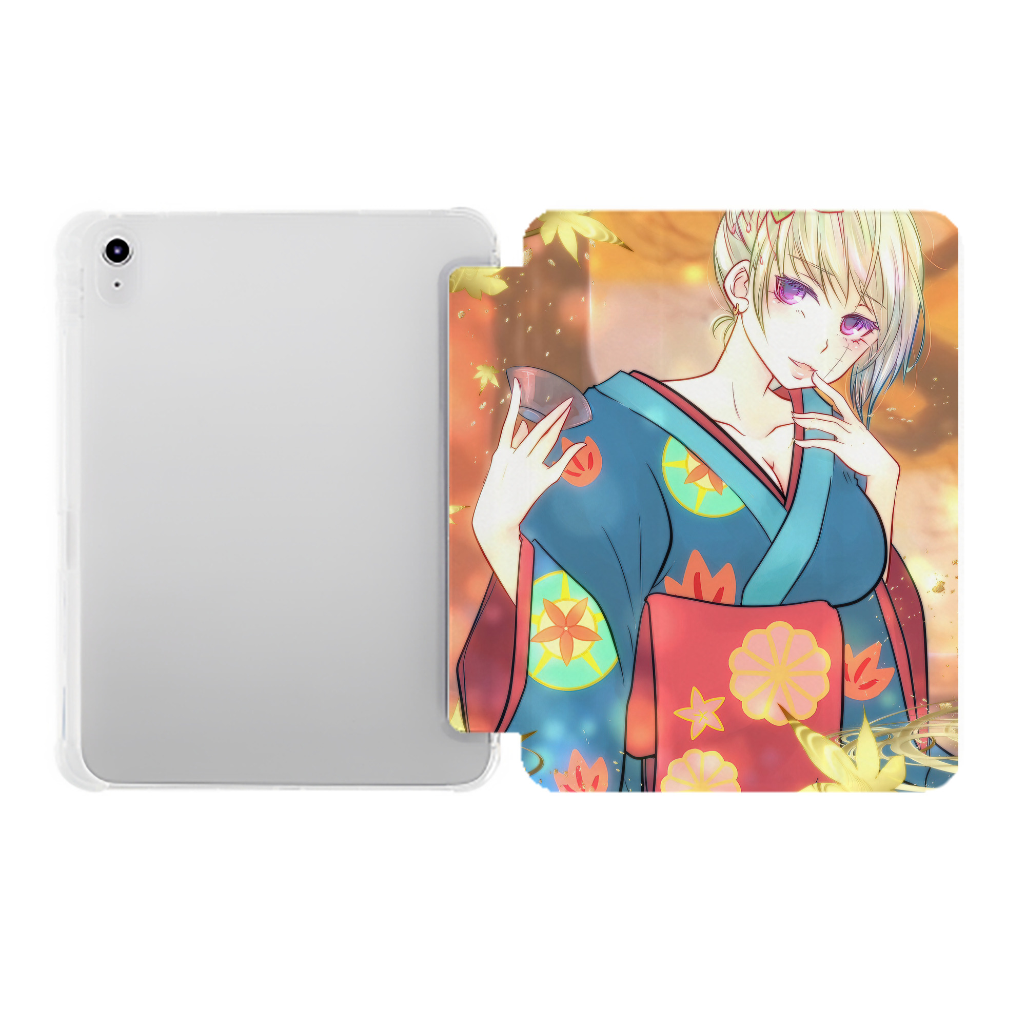 （画像用） ぎんたま 坂田銀時（さかたぎんとき） 神楽 志村新八（しむら しんぱち） GINTAMA Sakata Gintoki Kagura Shimura Shinpachi IPad ケース ペン収納付き 三つ折りスタンド PUレザー×シリコン 対応機種9.5/10.5/10.9インチ